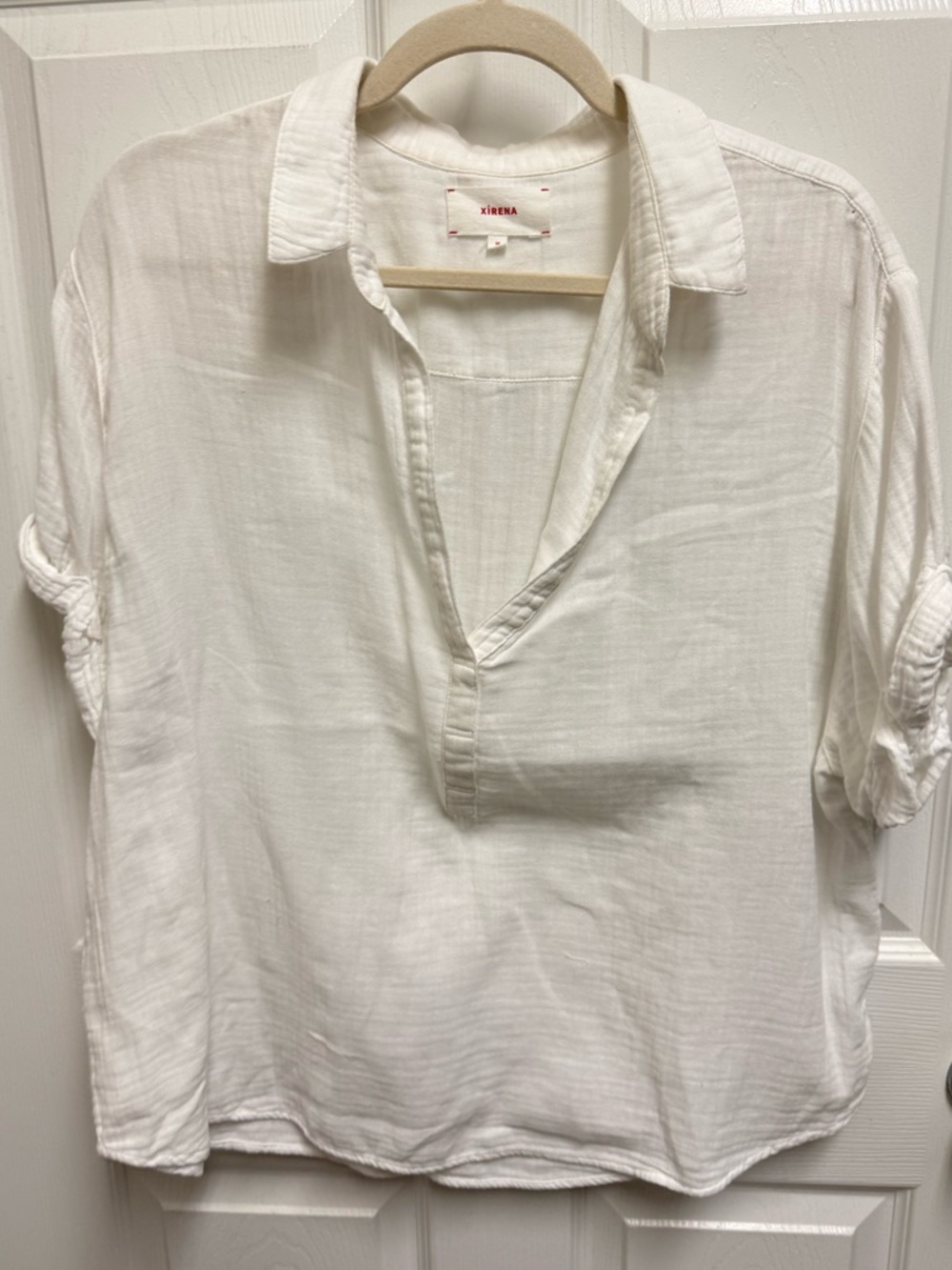 Xirena White Popover - Picture 2 of 10
